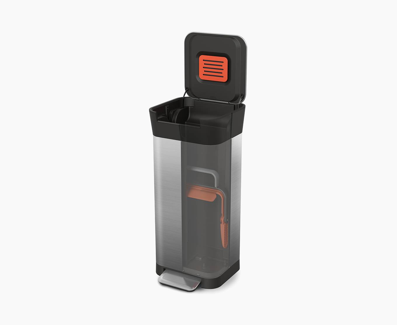 Titan 20L Trash Compactor Stainlesssteel Joseph Joseph