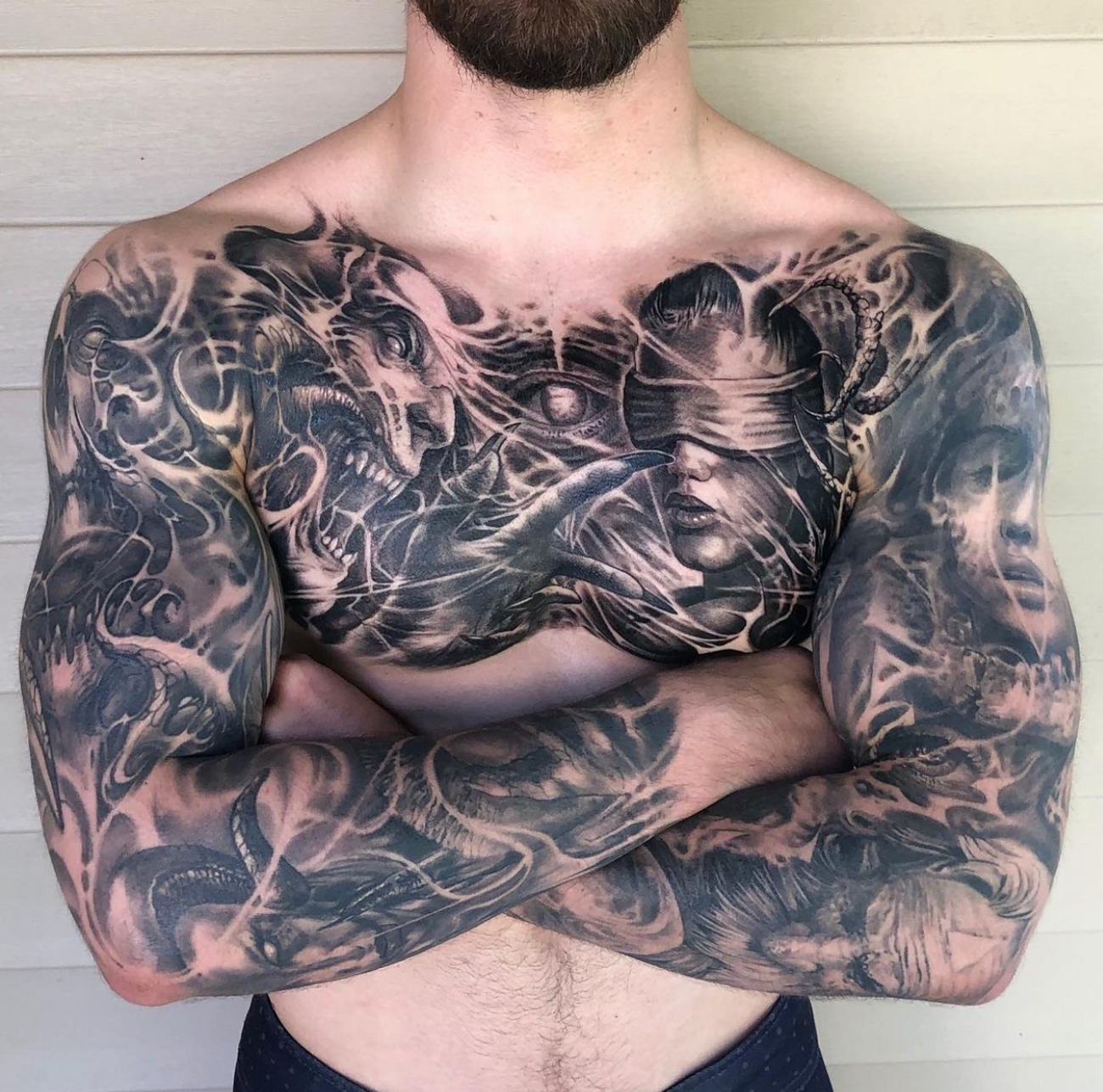 ["Inner Forearm", "Chest and Arm Sleeves", "Elbow/Arm", "Chest", "Side/Rib Cage"]
