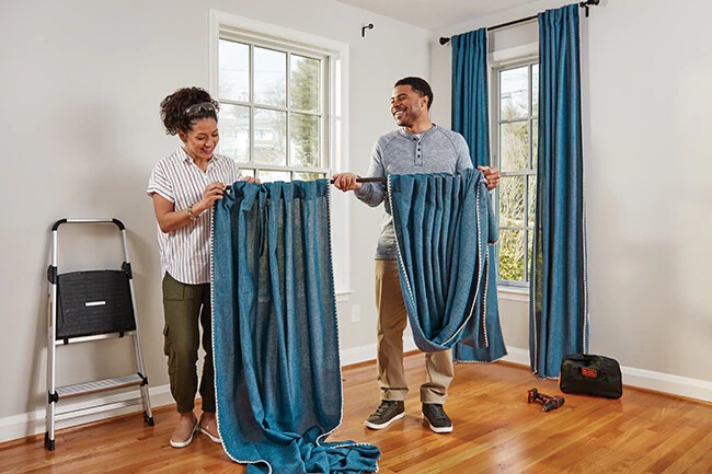 Step 7. Direction’s How to hang curtains