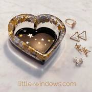 resin how to silver and gold heart trinket dish temporary tattoo metal flake
