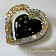 resin how to silver and gold heart trinket dish temporary tattoo metal flake