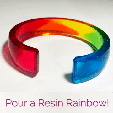 best resin for jewelry making rainbow cast cuff bracelet