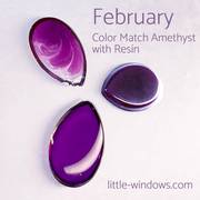 where to buy resin supplies for birthstone jewelry February Amethyst
