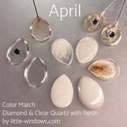 where to buy resin supplies for birthstone jewelry April diamond