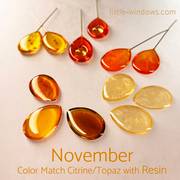 where to buy resin supplies for birthstone jewelry November Citrine Topaz