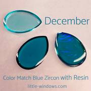 where to buy resin supplies for birthstone jewelry December Blue Zircon