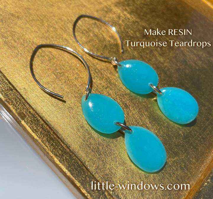 How To Make Resin Jewelry - Teardrop Earrings, necklaces, bracelets ...