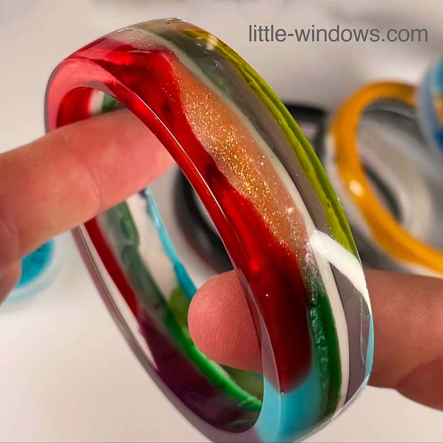 Cast Bangle Bracelets with your Leftover Resin - less waste! – Little ...