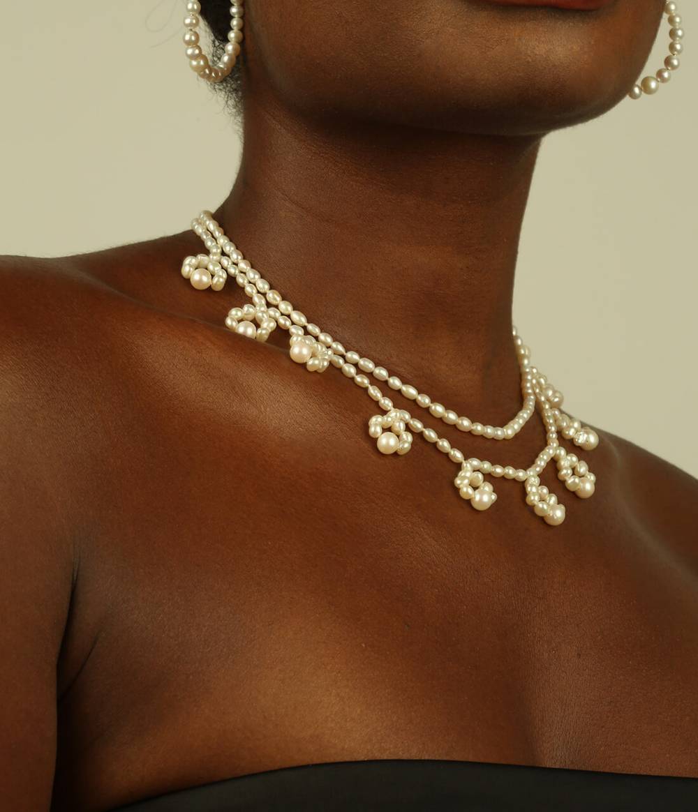 White Lace Necklace