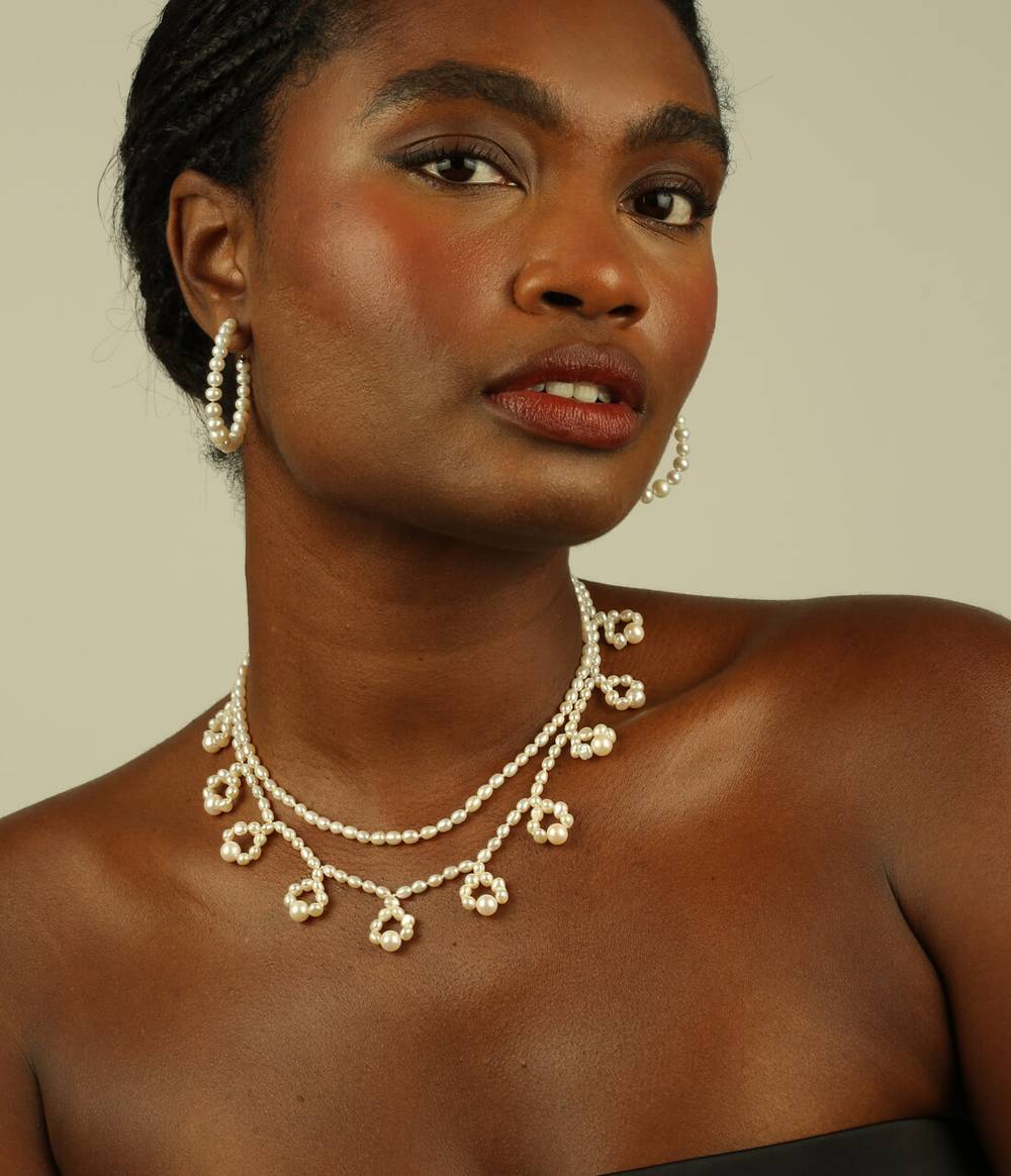 White Lace Necklace