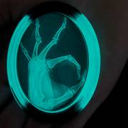 resin jewelry skeleton hand glow in the dark ornament