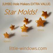 resin molds stars for earrings and jewelry