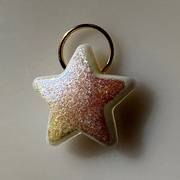 resin molds star with glitter and gold halo