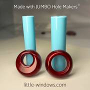 resin molds making holes in resin