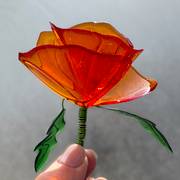 epoxy resin flower poppy for Memorial Day
