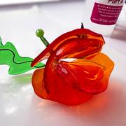 epoxy resin flower poppy for Memorial Day