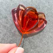 layered resin flowers without resin molds