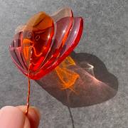 layered resin flowers without resin molds