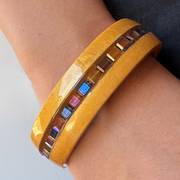 resin molds sandwich bangle bracelets with beads