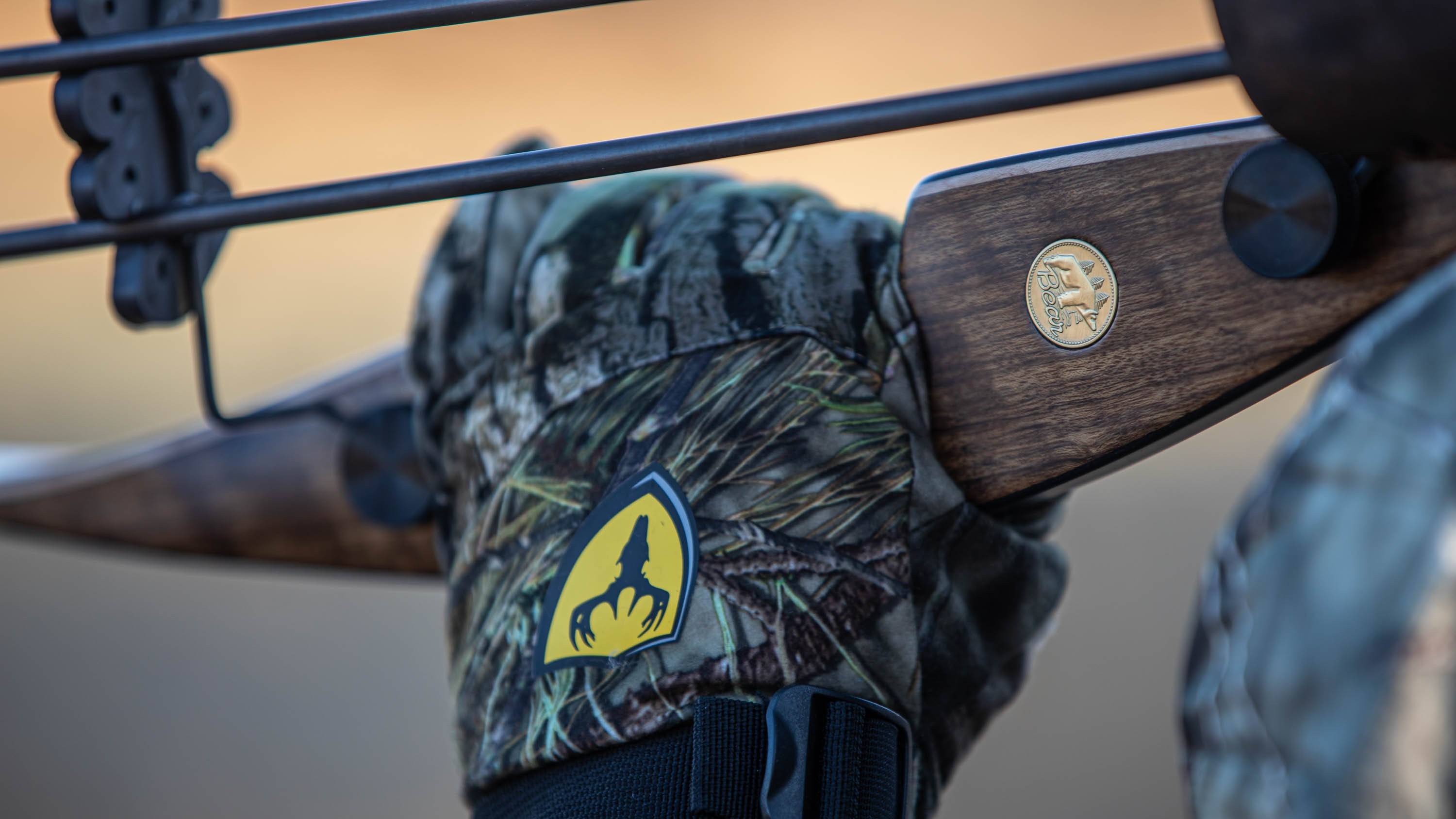 Close up of Bear Archery Grizzly Recurve Bow