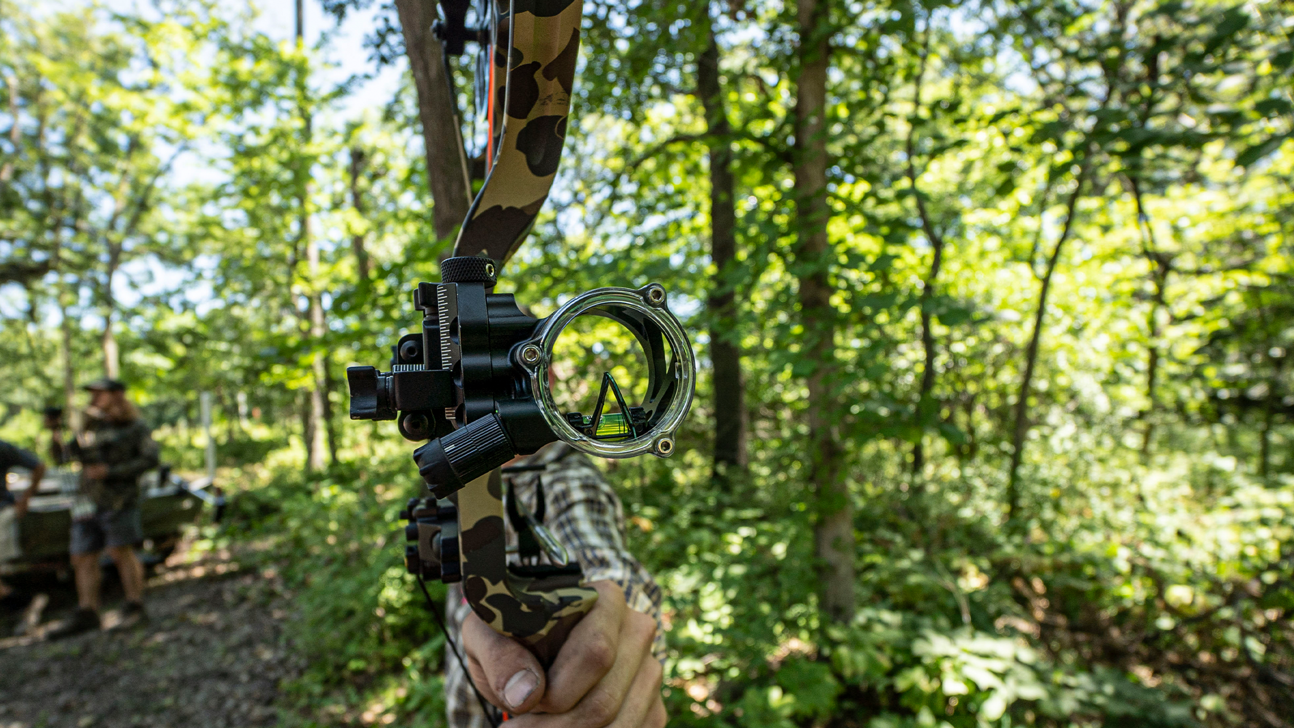 Front view of a Trophy Ridge React® Alpha Bow Sight