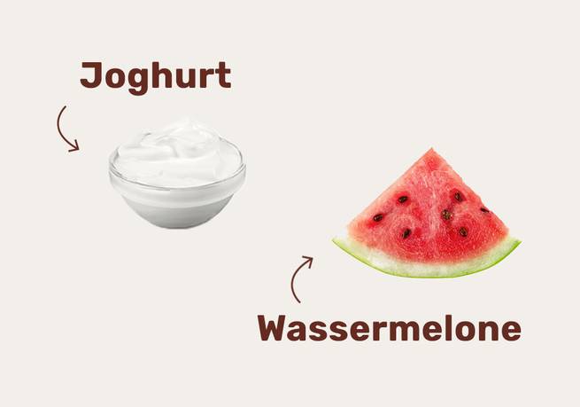 Joghurt und Wassermelone Hundeeis