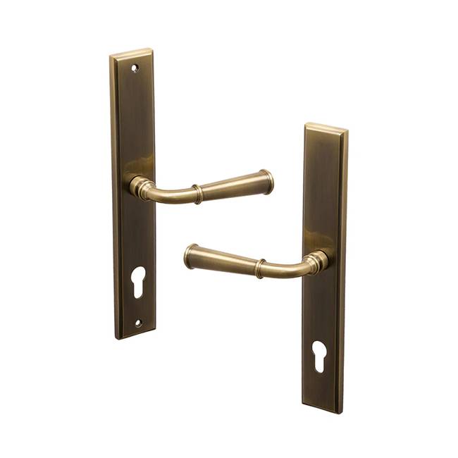 Aged Brass Colonial Multipoint Door Handle