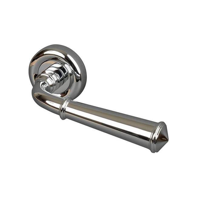 Polished Chrome Colonial Round Rose Door Handles