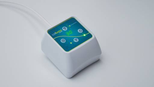 The new battery-powered Celluma SPORT has start/pause/resume capability and a treatment timer.