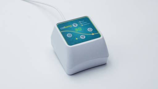 The new battery-powered Celluma LITE has start/pause/resume capability and a treatment timer.