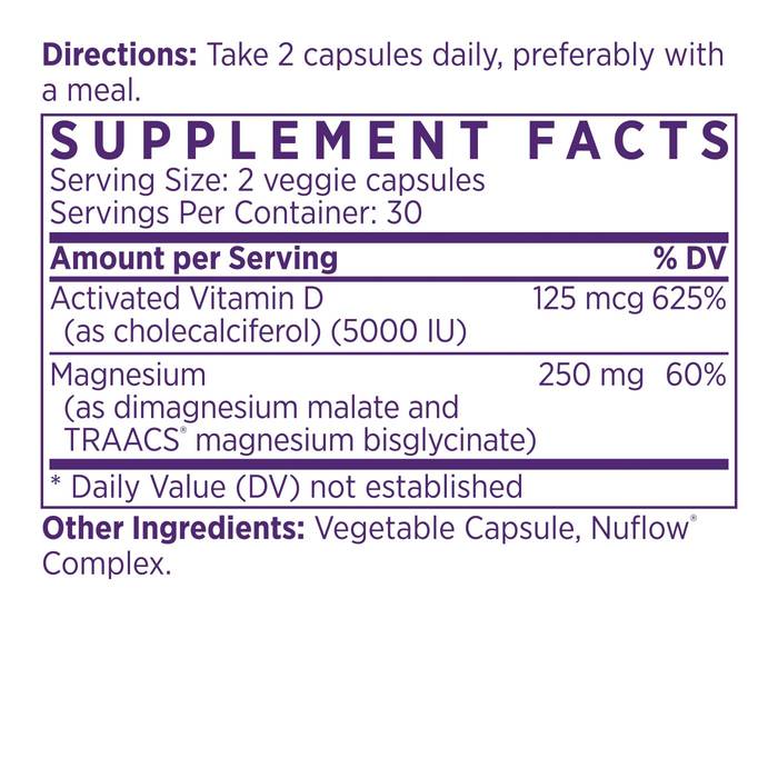 supplement facts for vitamin d