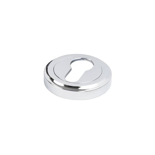 Polished Chrome Round Brass Escutcheon Euro