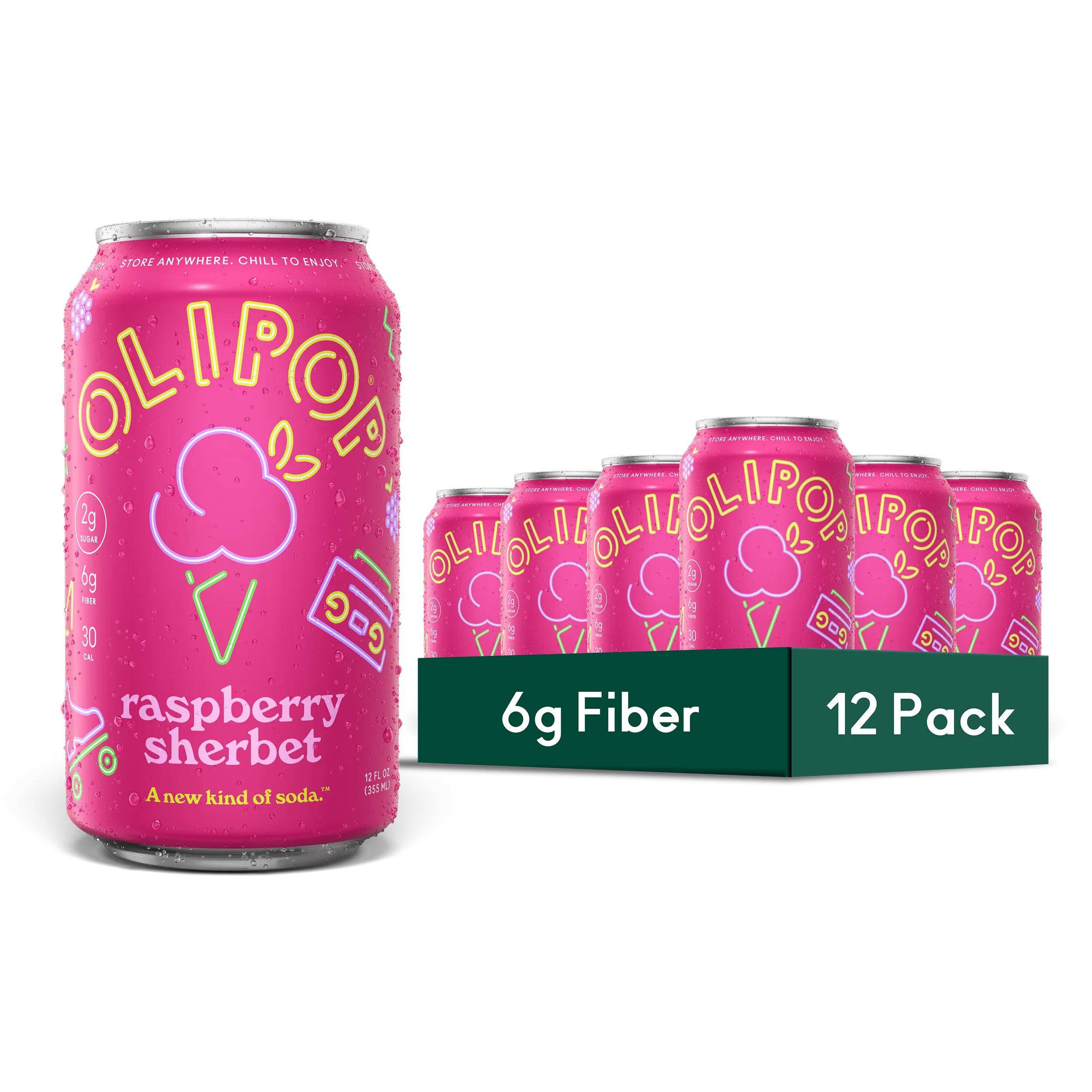 OLIPOP Raspberry Sherbet — product image