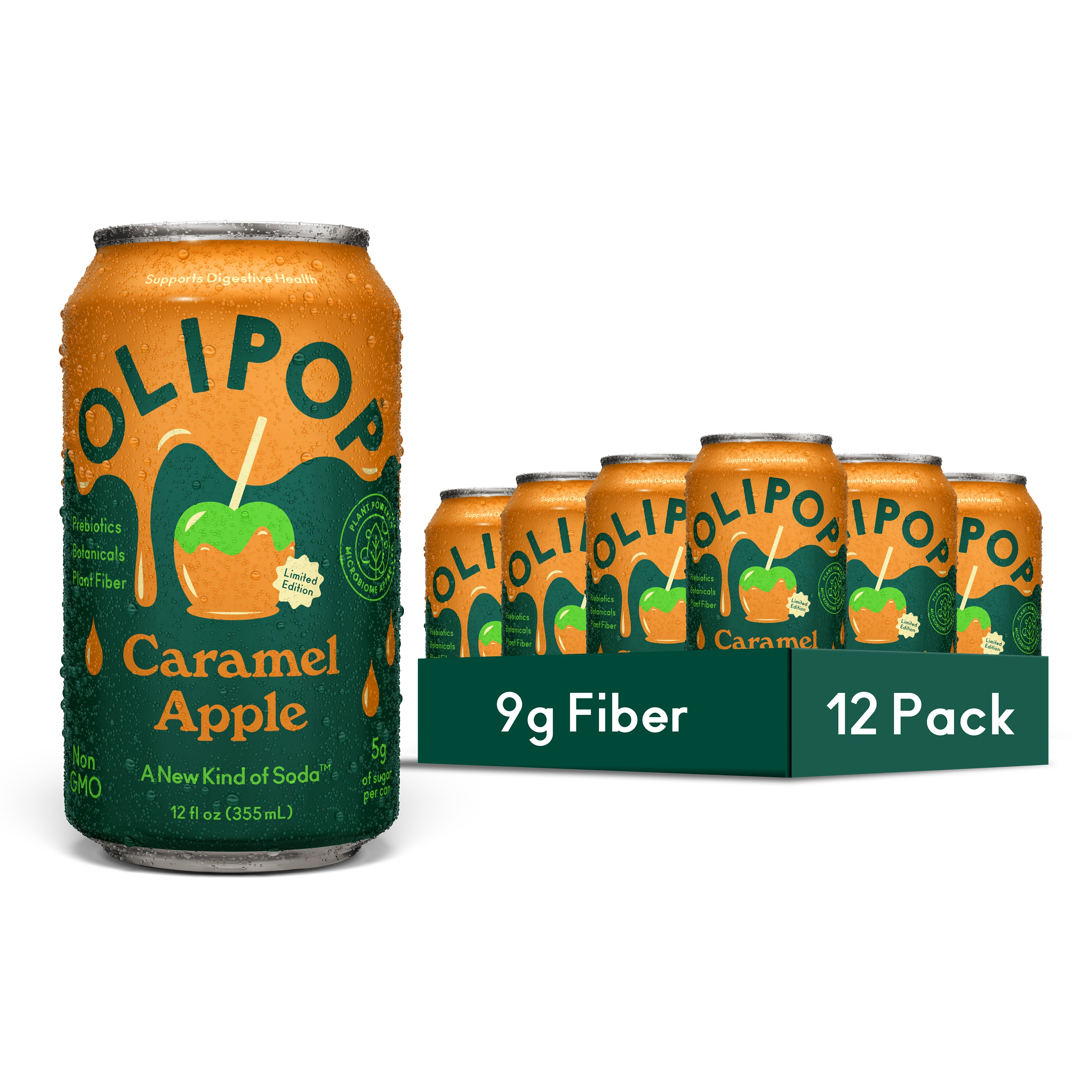 OLIPOP Caramel Apple soda — product image