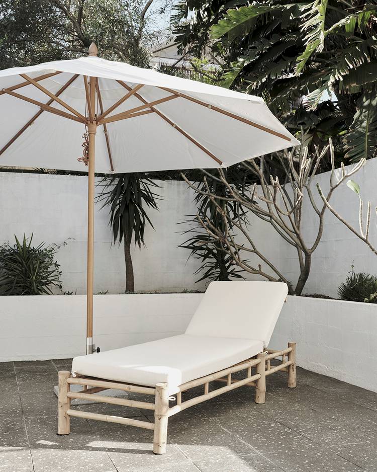 White Lekki Single Sun Lounge