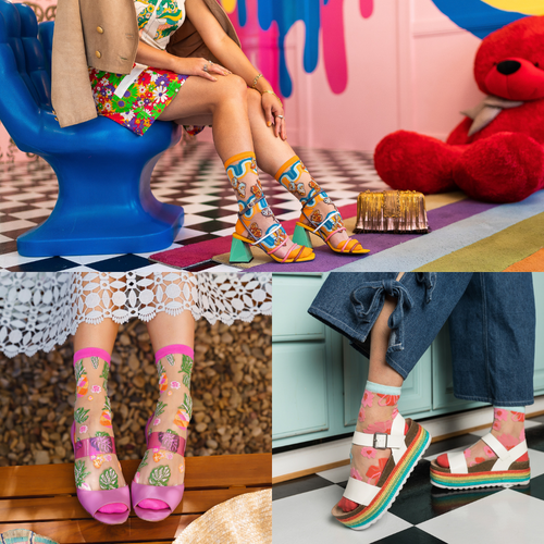 Girly Sheer Ankle Socks - Sock Candy