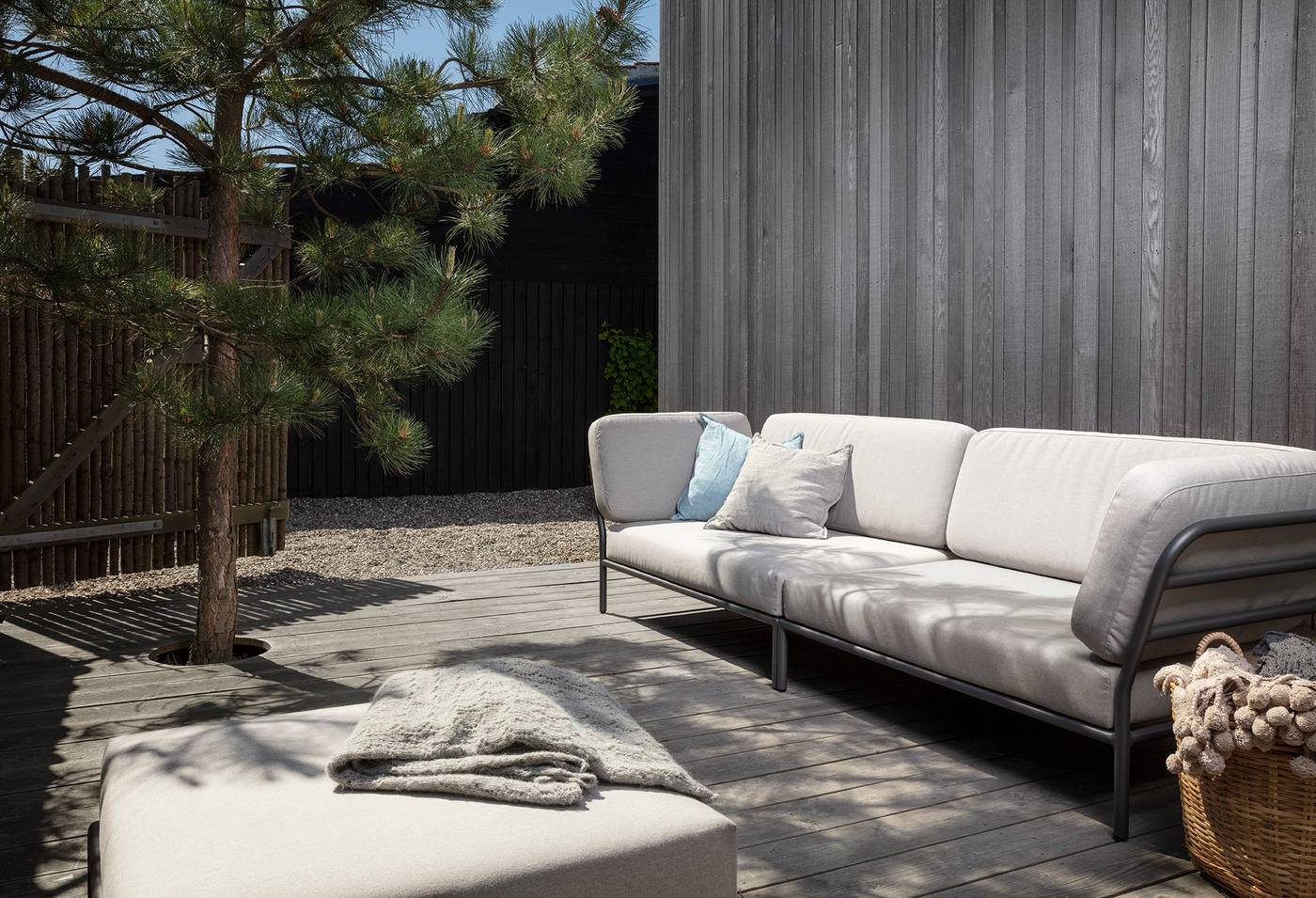 Level Lounge Sofa - Sooty Grey Cushions