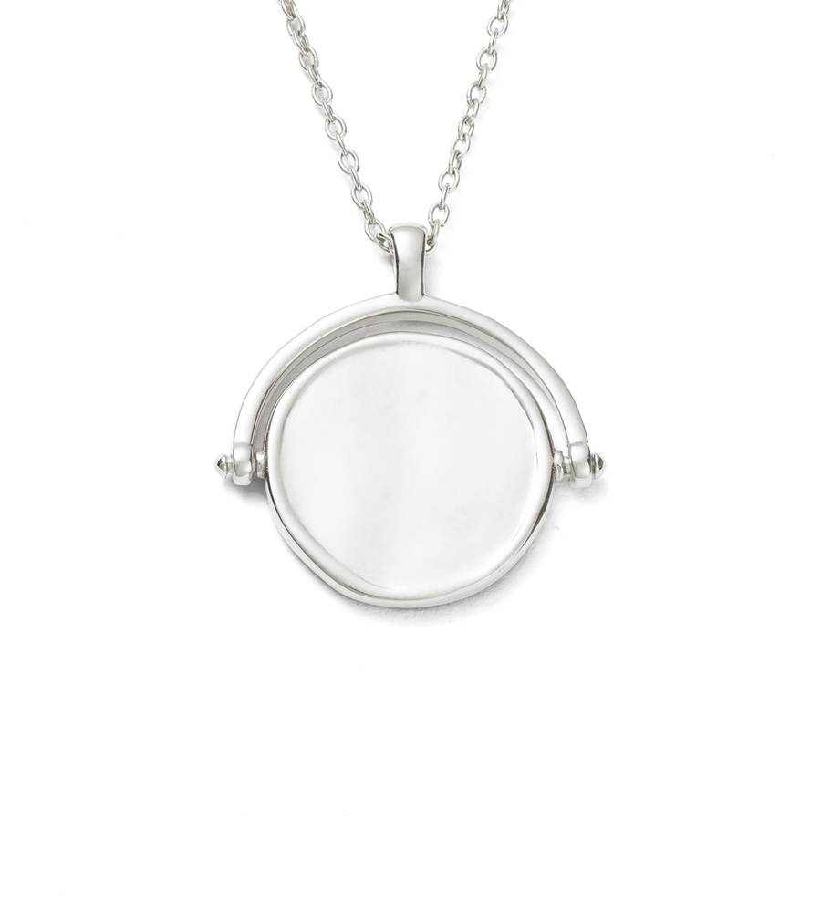 FOLD SPINNER NECKLACE (STERLING SILVER)