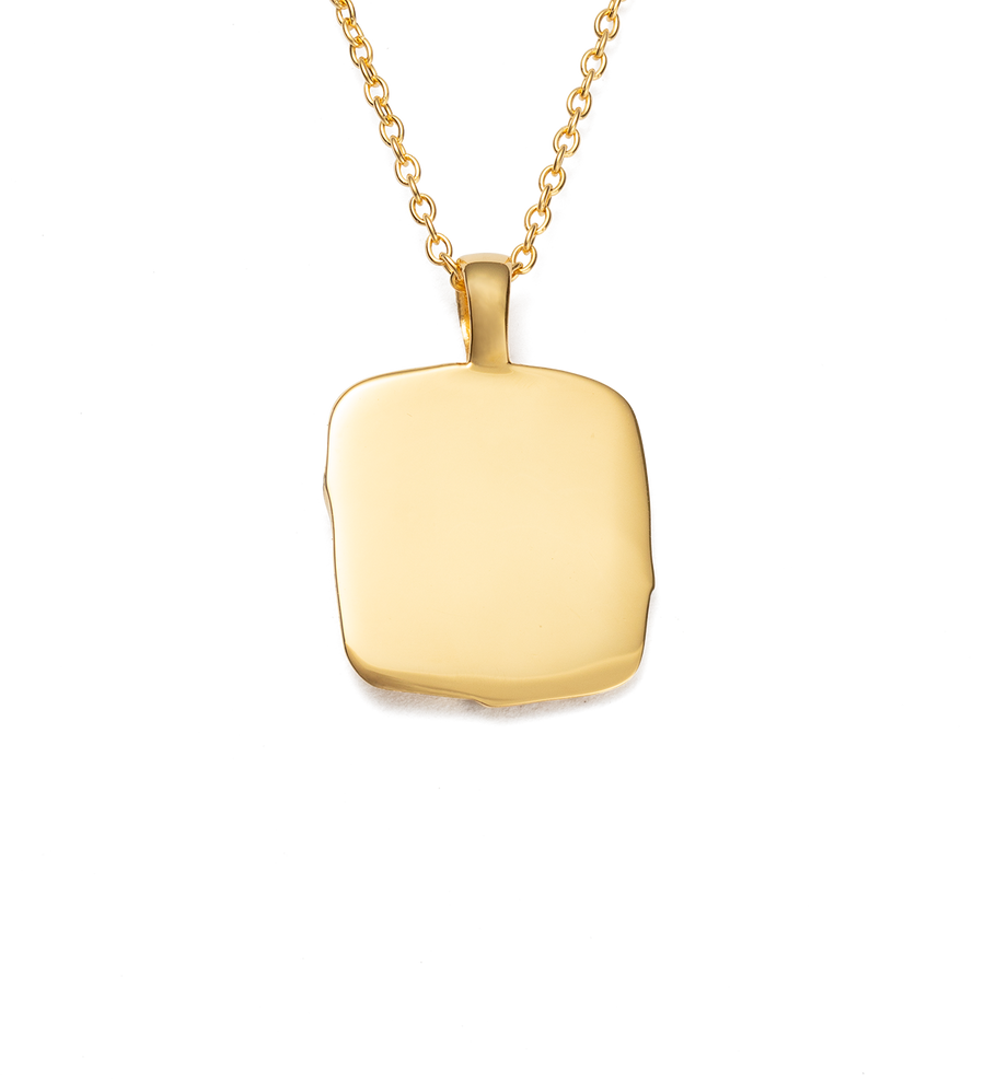 INTERTWINE SQUARE NECKLACE (18K GOLD VERMEIL)