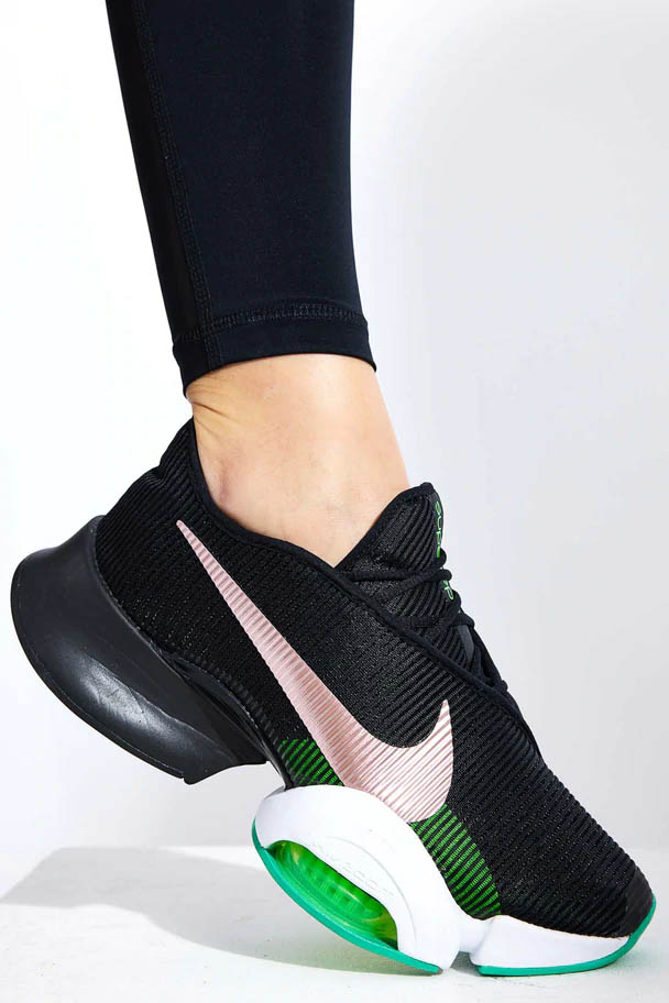 Nike Air Zoom Superrep 2 Shoes - Black/Green Strike/White/Pink Glaze  Women's