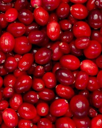 close up photo of red cranberries 