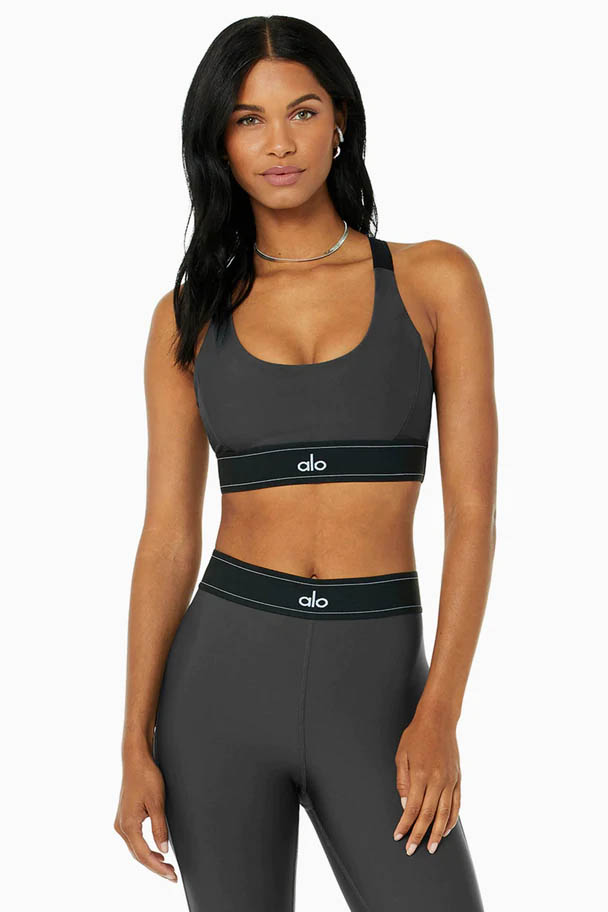 Alo Yoga Airlift Suit Up Bra - Anthracite