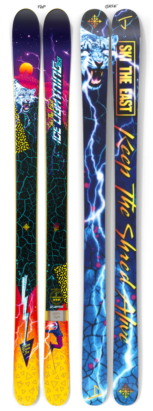 The Masterblaster "ICE LIGHTNING" Ski The East x J Collab Limited Edition Ski