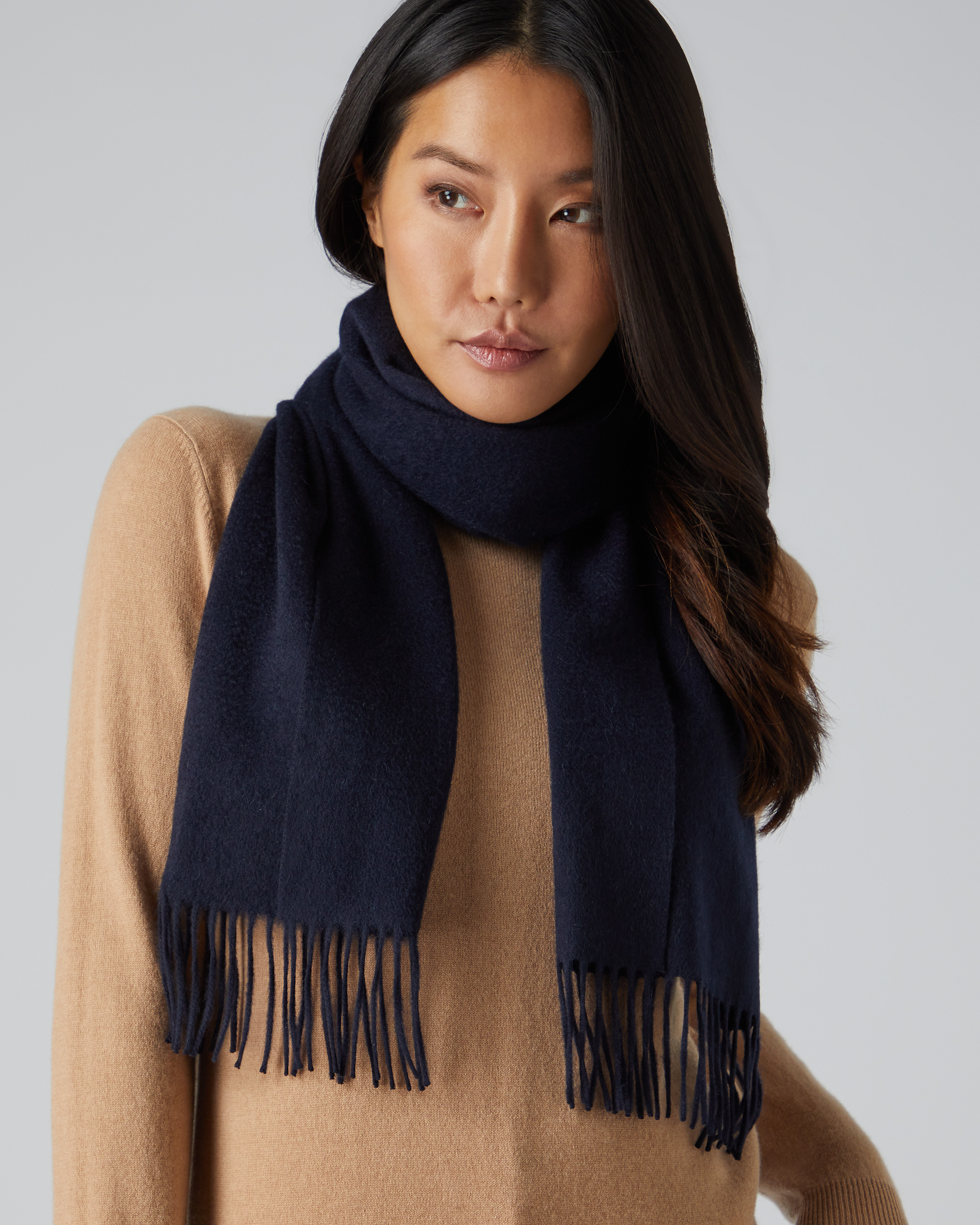 Navy blue cashmere wrap best sale