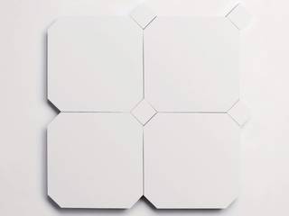 cement | pavimenti | white | paradiso octagon + bouchon (bundle)