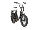 Side view of black RadRunner 2 electric utility bike