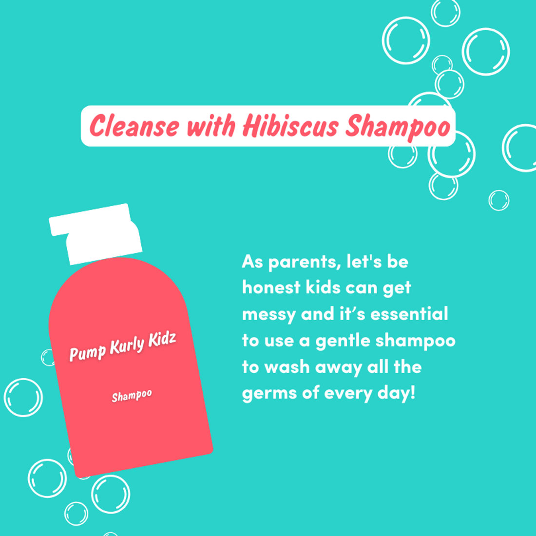 Pump Kurly Kidz Hibiscus Infused Shampoo