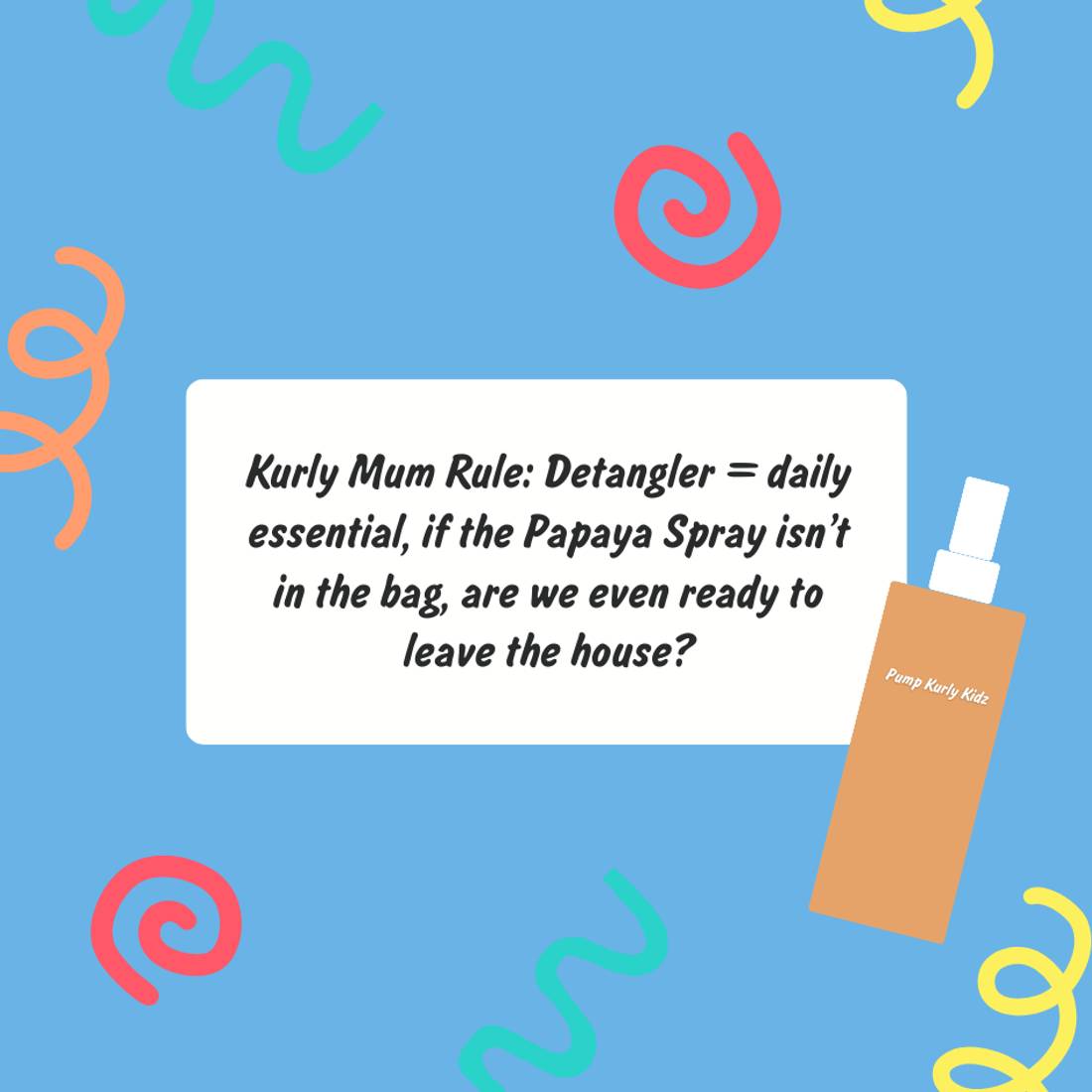 Pump Kurly Kidz Papaya Infused Leave-In Spray