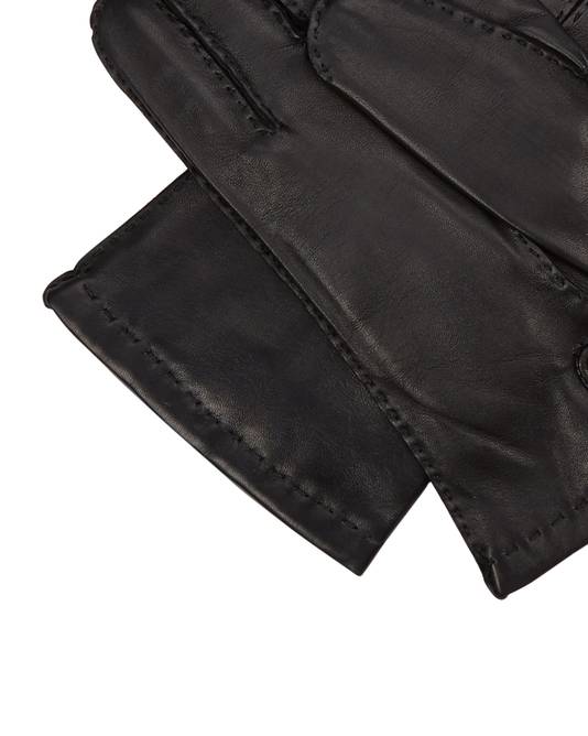 N.Peal Men's Chelsea Leather Gloves Black - 10