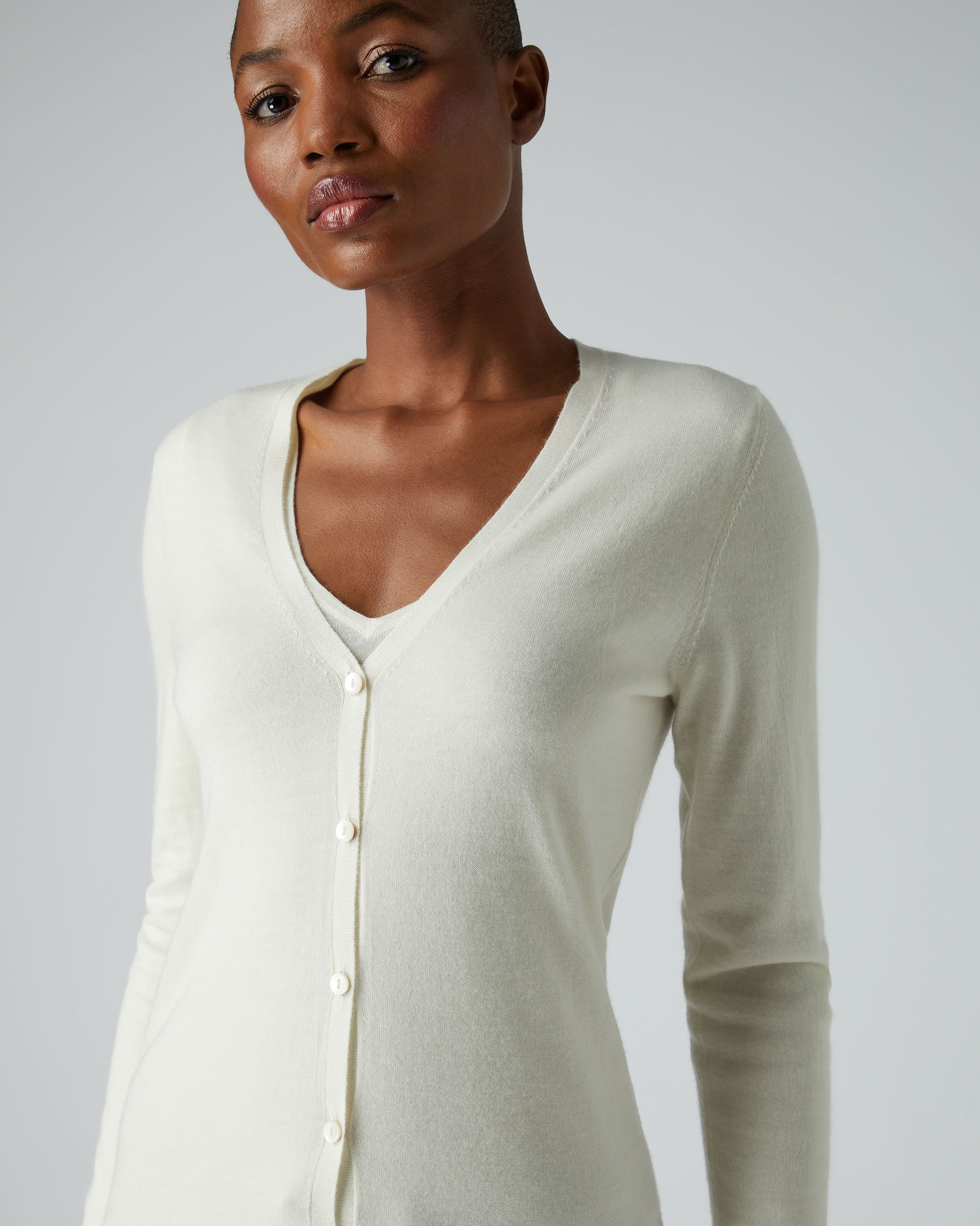 Cashmere v neck cardigan hotsell